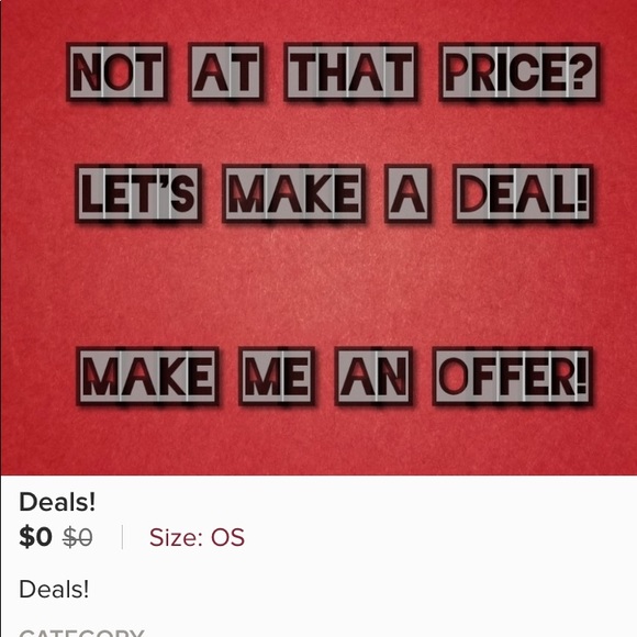 Hi guys! Lets make a deal!